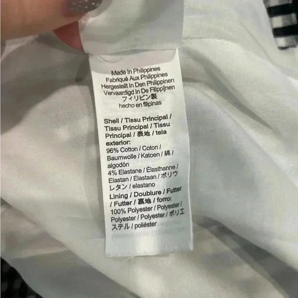 J crew Sheath dress in gingham bi-stretch cotton in size 8 - Picture 6 of 7